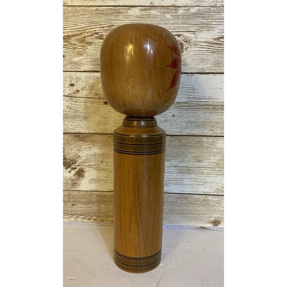 Vtg 70s Japanese Folk Art Kokeshi Wooden Handmade Painted Doll Signed NEW READ - Picture 4 of 16